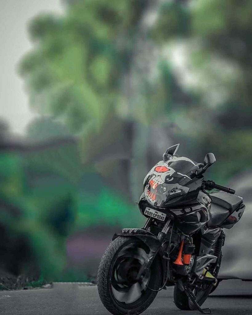 Pulsar 220 Bike CB Background Free Stock Image