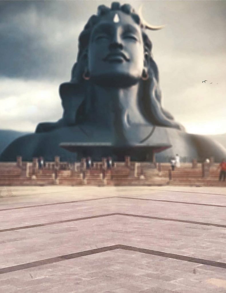Mahakal statue CB Background Free Stock Image