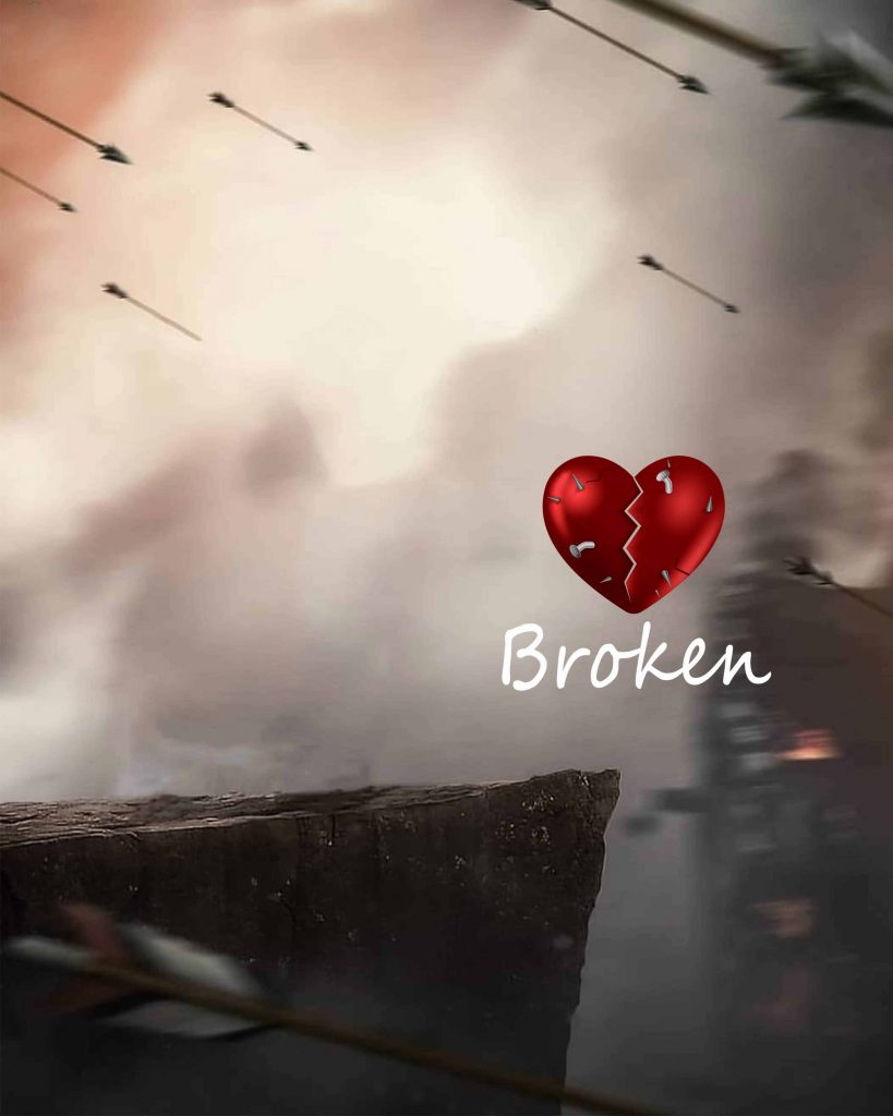 Broken Heart Photo Editing CB Background Free Stock 