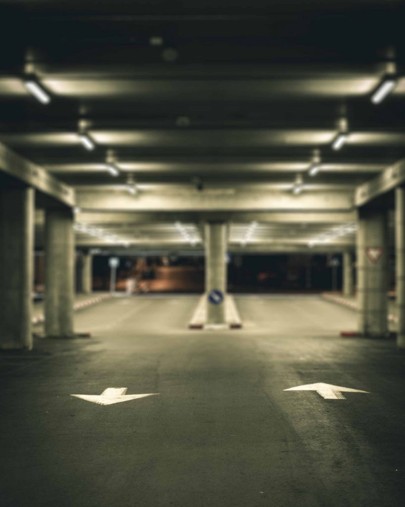 Parking lot blur CB Background Free Stock Image 