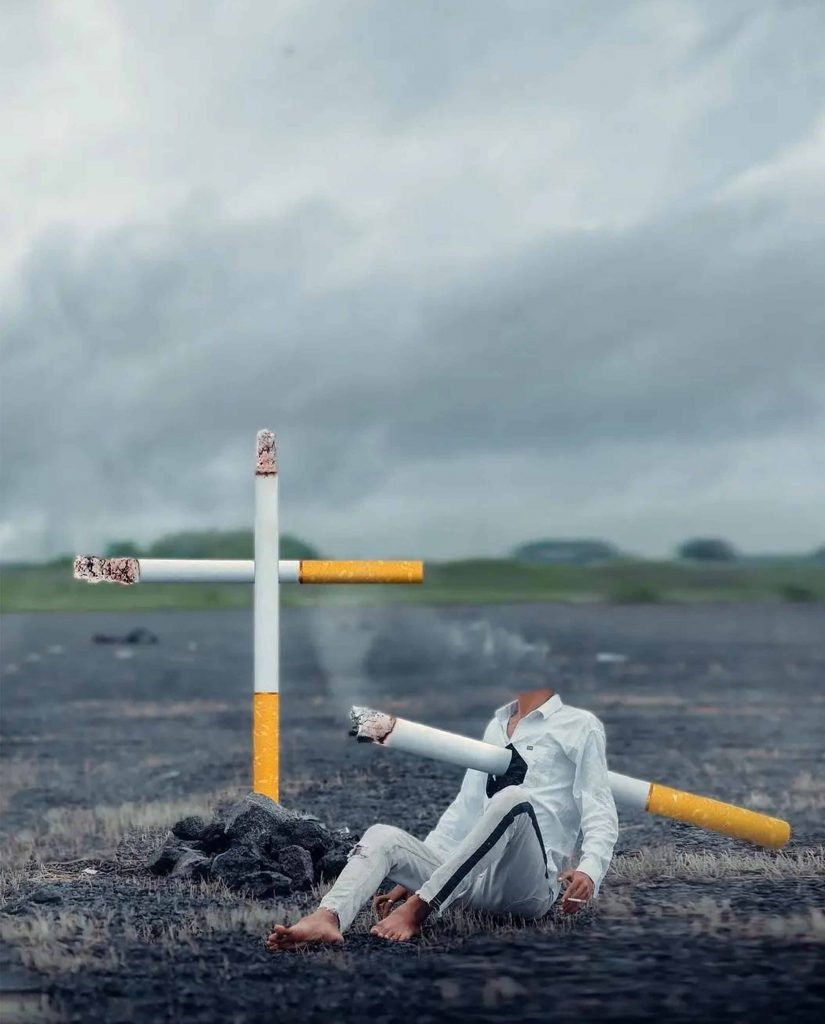 Cigarette Kills CB Background Free Stock Image