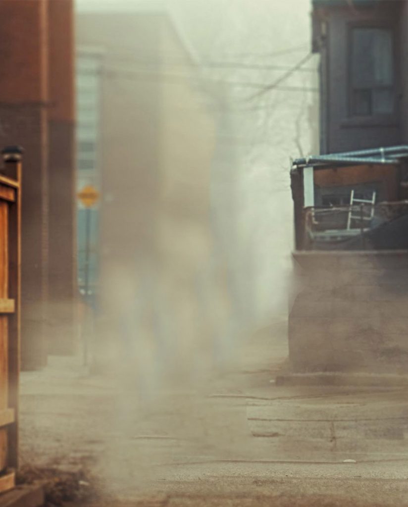 Fog Street CB Background HD Free Stock Photo