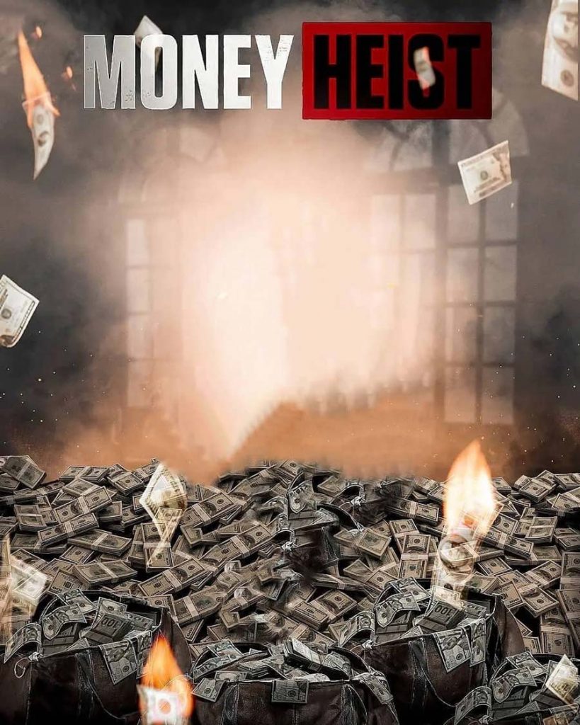 Money Heist PicsArt Background Movie Poster