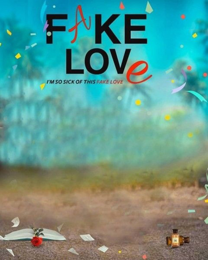 Fake Love Blur PicsArt Background Free Stock Image 