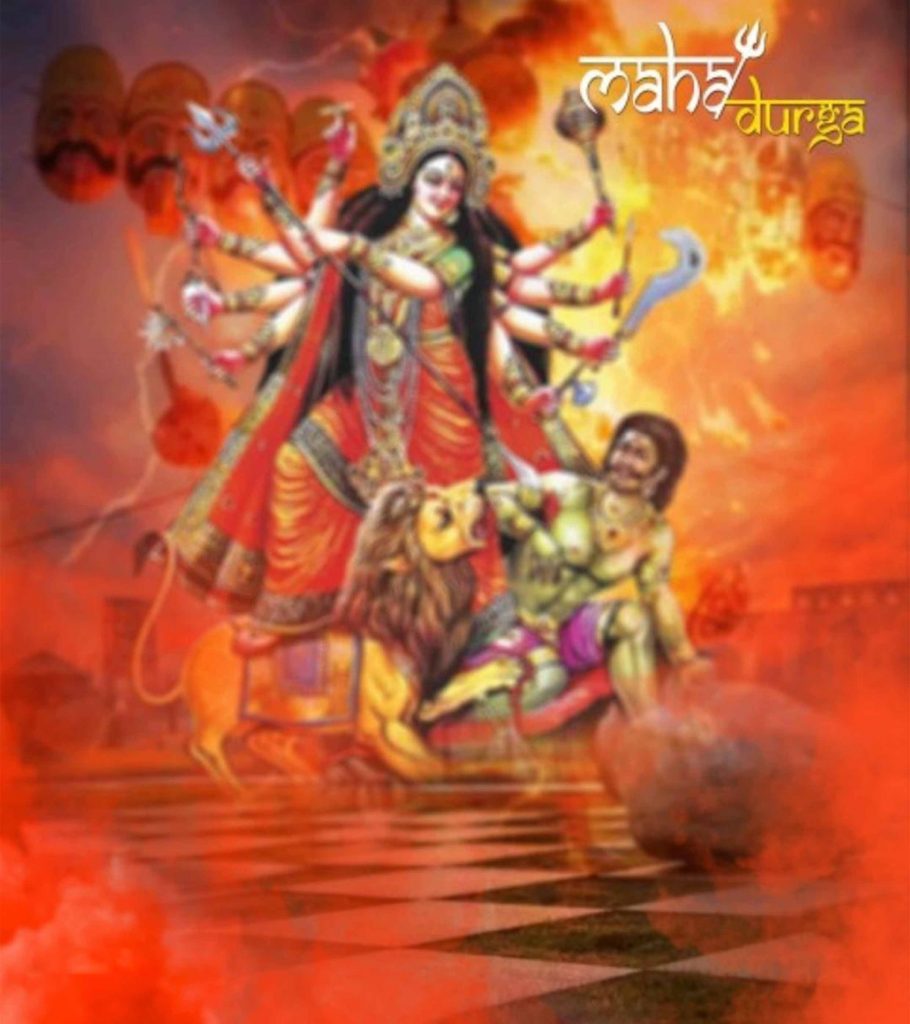 Durga Maa Cb Background Free Stock Image