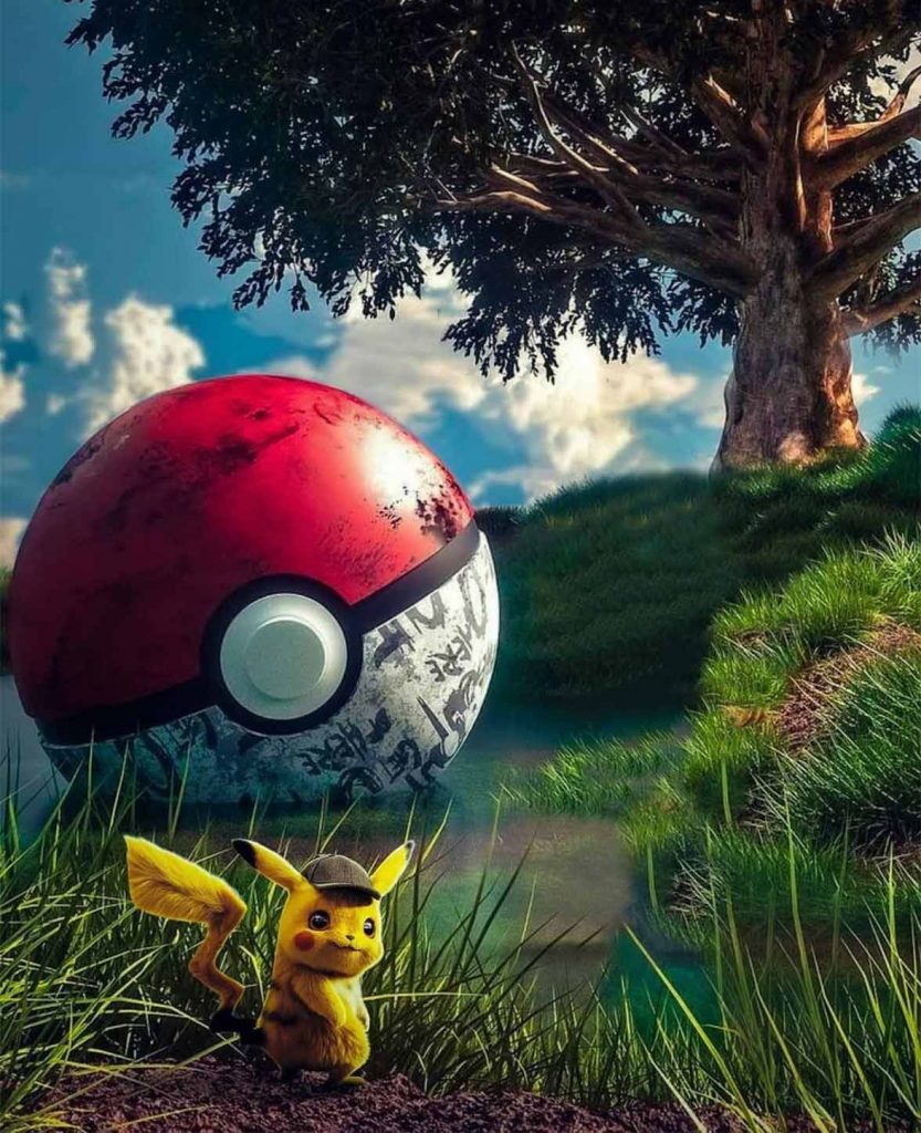 Pokemon Ball Cb Background Free Stock Image