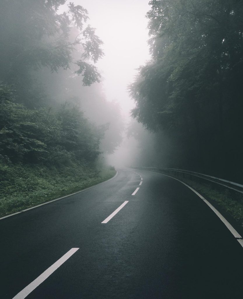 Foggy Road CB Background HD Free Stock