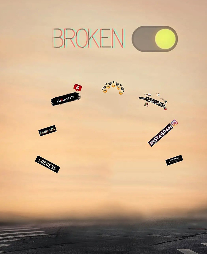 Broken CB Background Free Stock Image