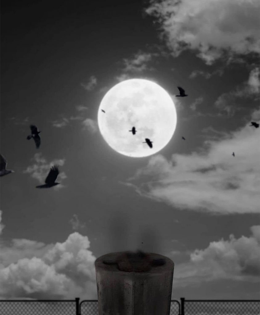 Moon Blur CB Background Free Stock Image