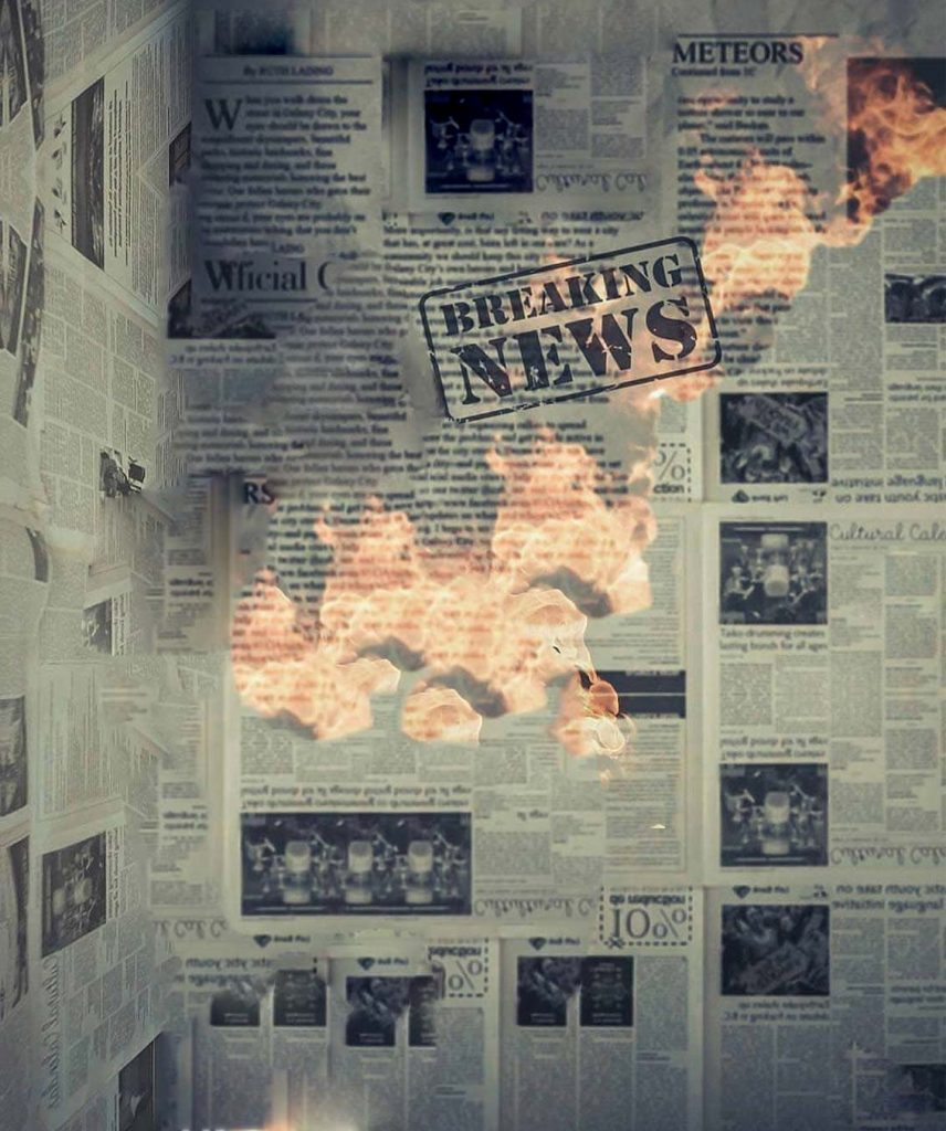 Newspaper CB Background Free Stock Image