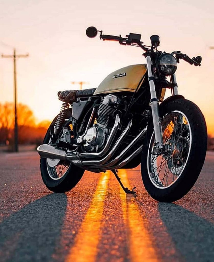 Caferacer Bike Blur CB Background Free Stock Image