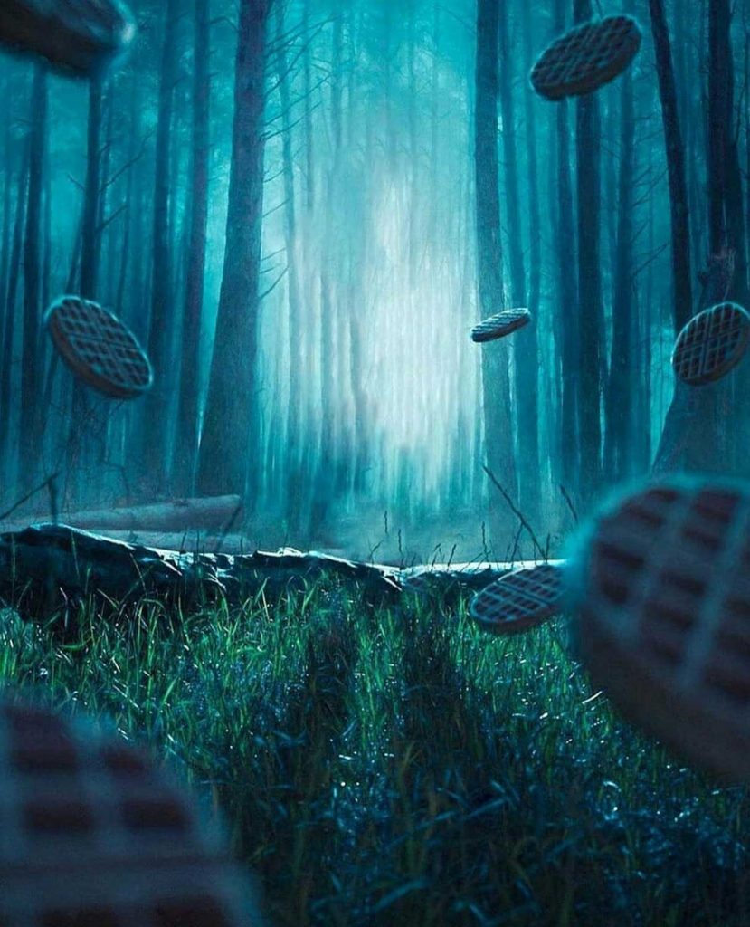 Scary Forest Blur CB Background Free Stock Image