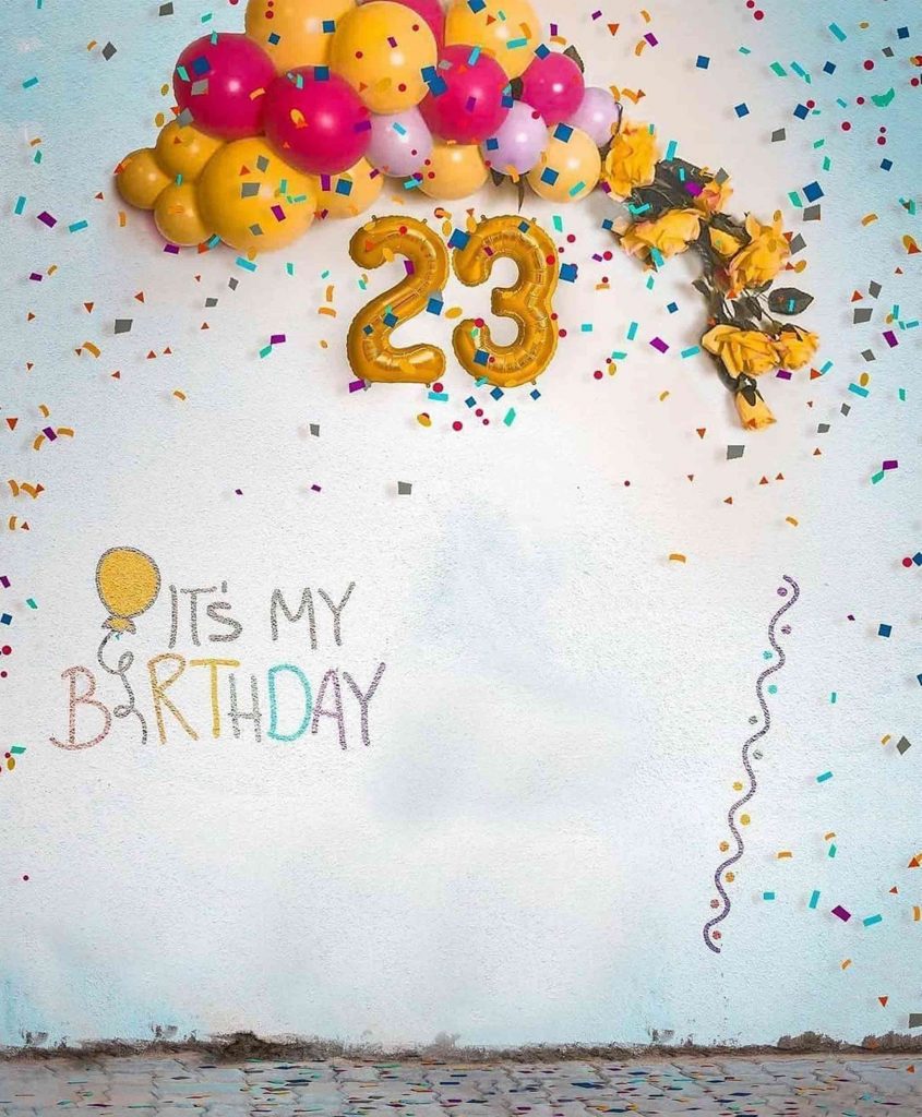 23th Birthday CB Background Free Stock Image