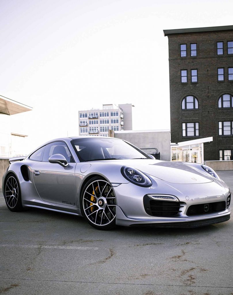 Silver Luxury Car CB Background Free Stock Image