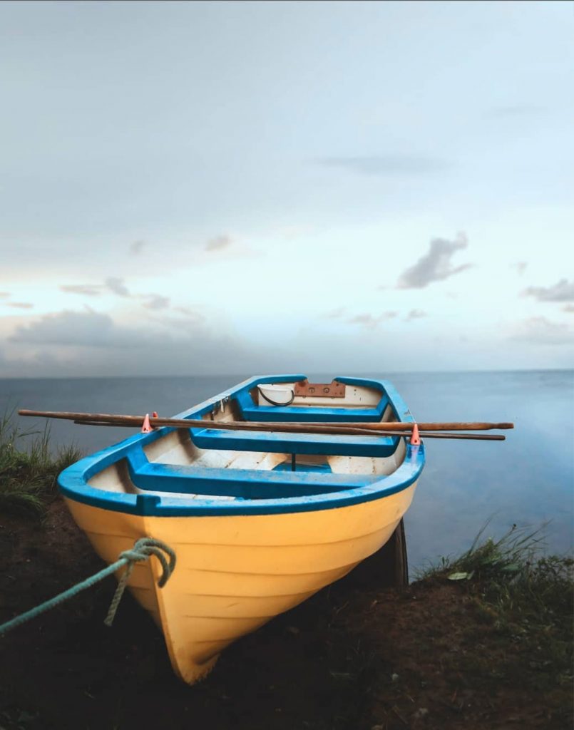 Colorful Boat CB Background Free Stock Image