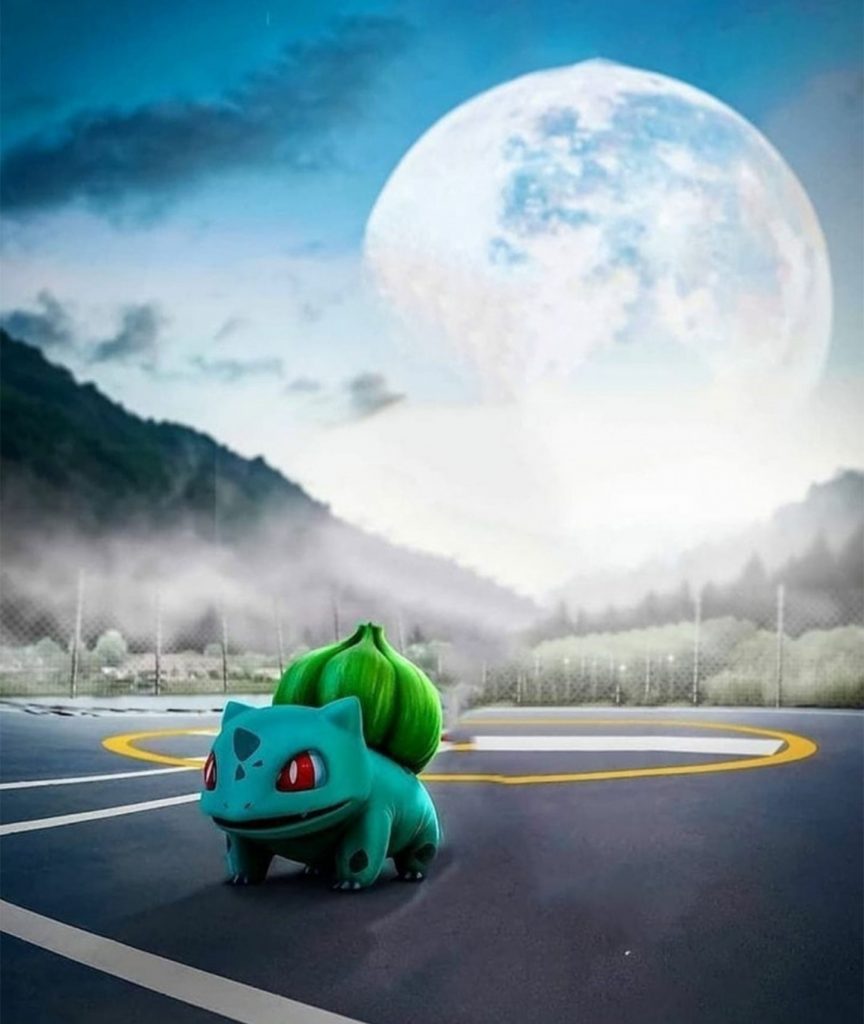 Bulbasaur Pokemon Cb Background Free Stock Image