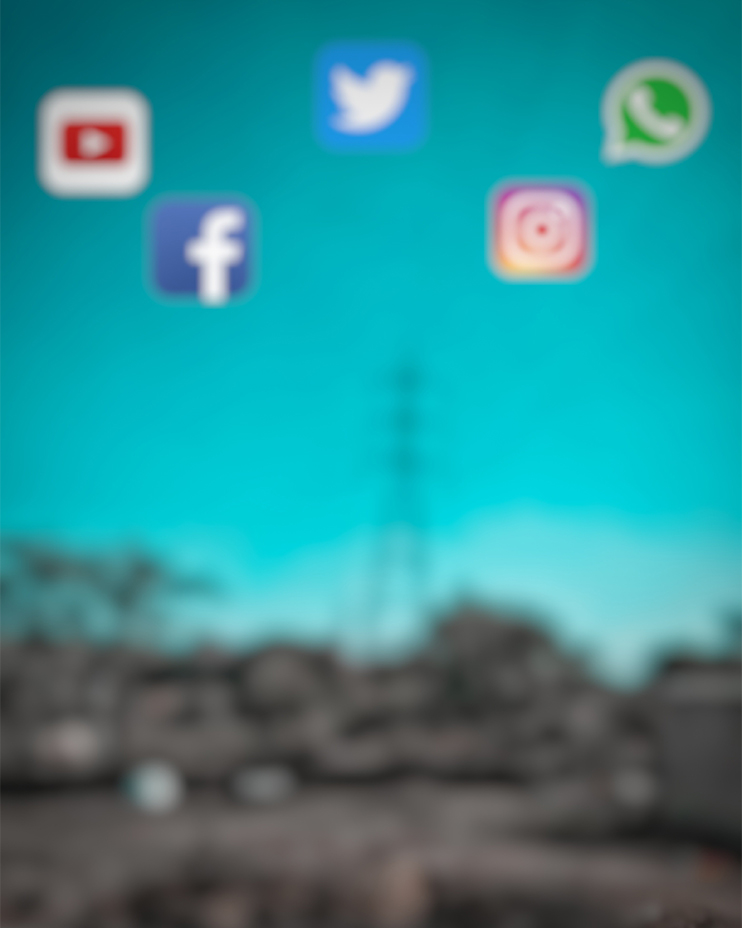 Social Media Blur CB Background Free Stock Image