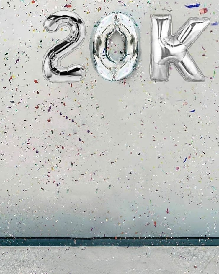 Instagram 20k Followers CB Background Free Stock Image
