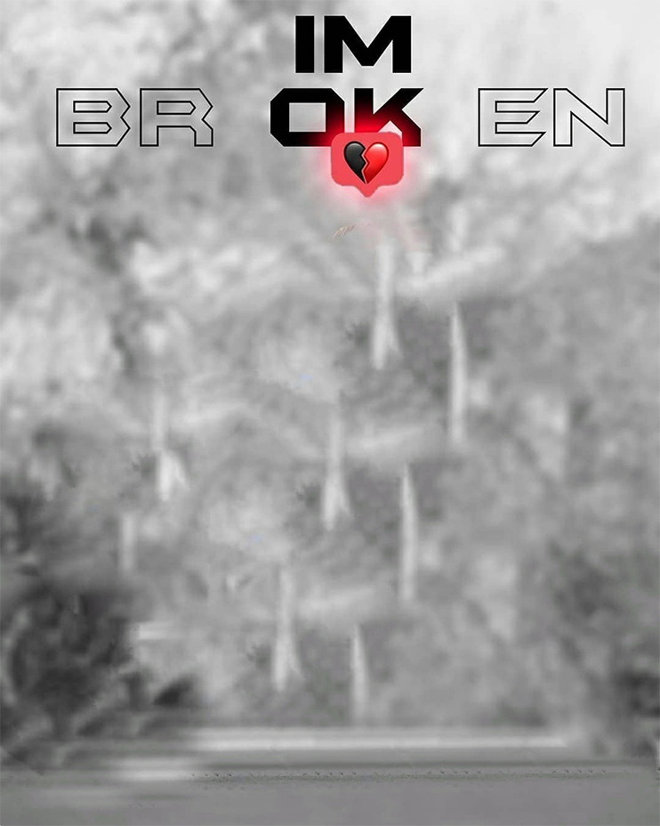 I am Broken CB Background Free Stock Image