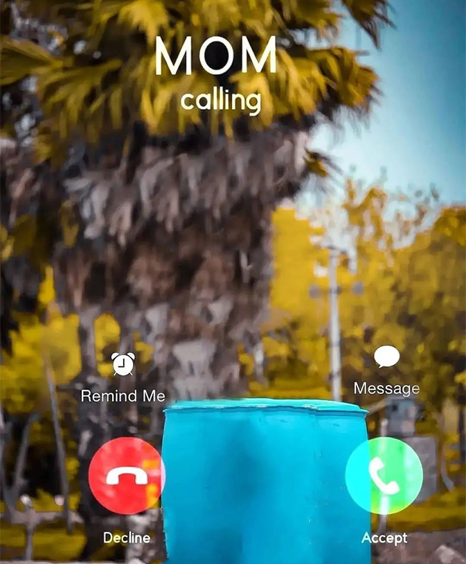 Mom Calling CB Background Free Stock Image