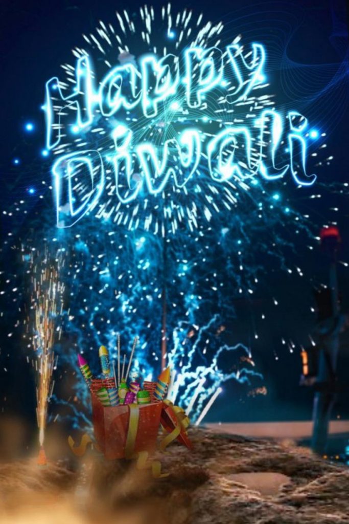 Diwali Blur CB Background Free Stock Image