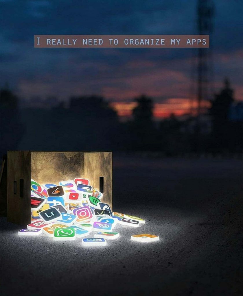 Glowing Social Media CB Background Free Stock Image
