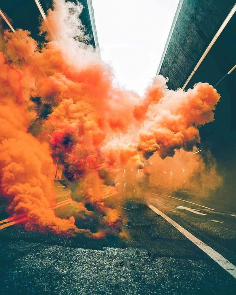 Red Smoke PicsArt Background Free Stock Image