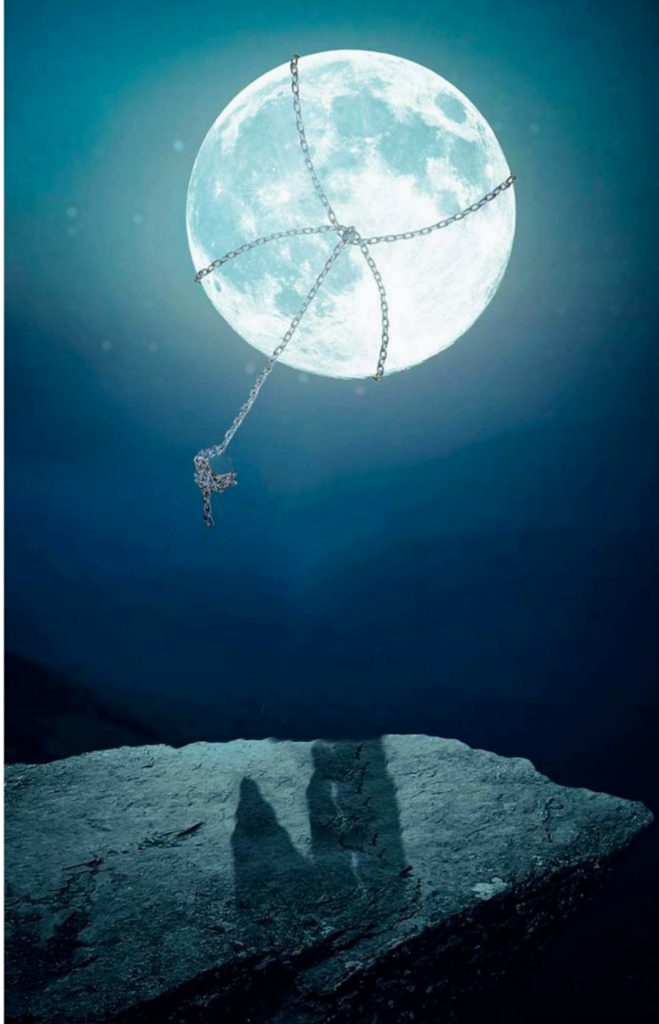 Moon HD PicsArt Background Free Stock Image