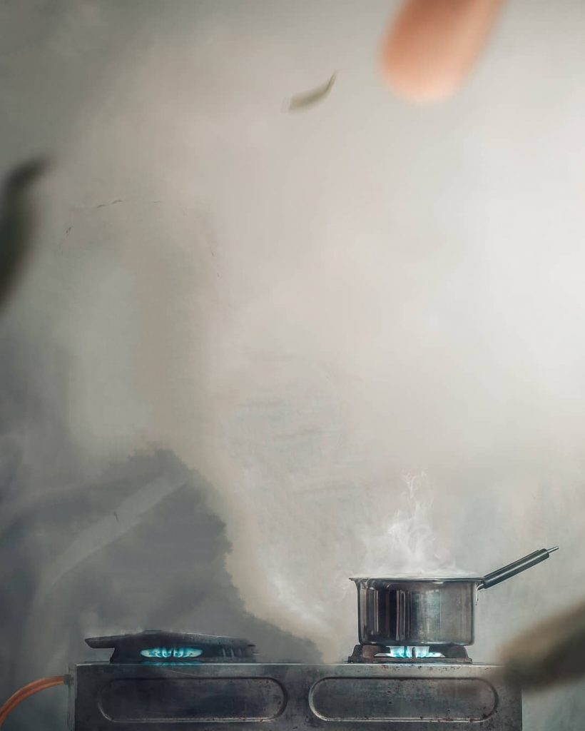 Kitchen Blur PicsArt Background Free Stock image