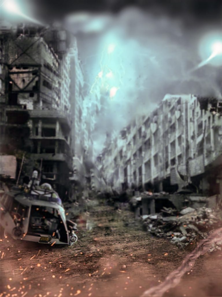 City Movie Poster Blur PicsArt Background Free Stock Image