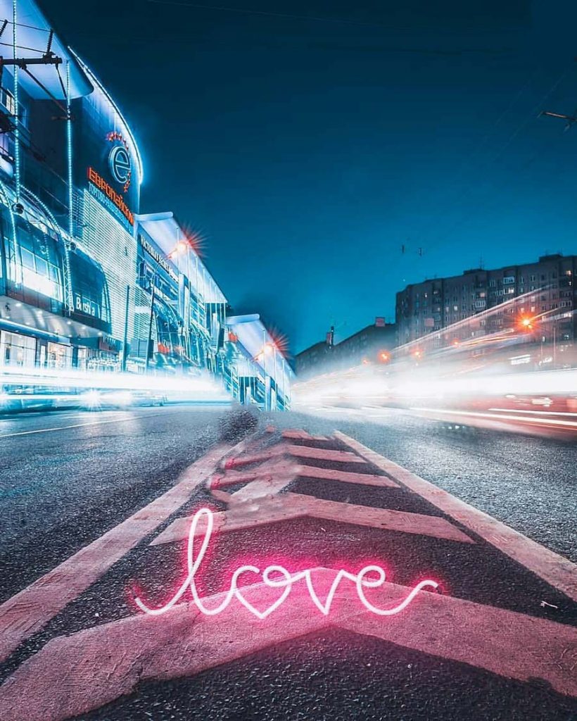 City Love Blur PicsArt Background Free Stock Image