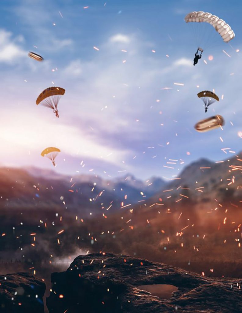 PUBG Firing Blur PicsArt Background Free Stock Image