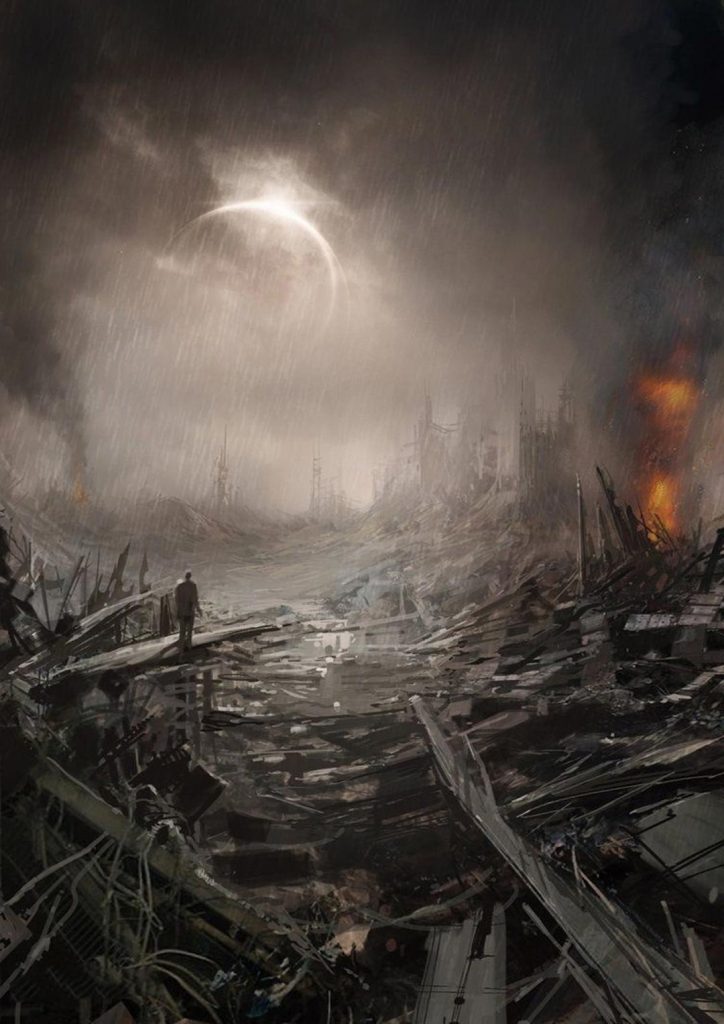 Dark Apocalyptic PicsArt Background Free Stock Image