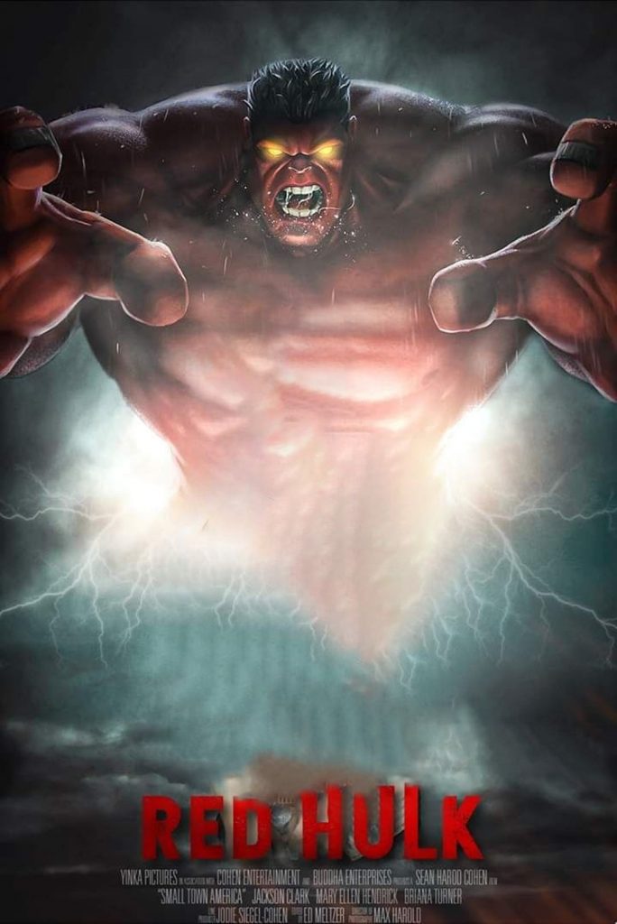 Red Hulk Blur PicsArt Background Free Stock Image