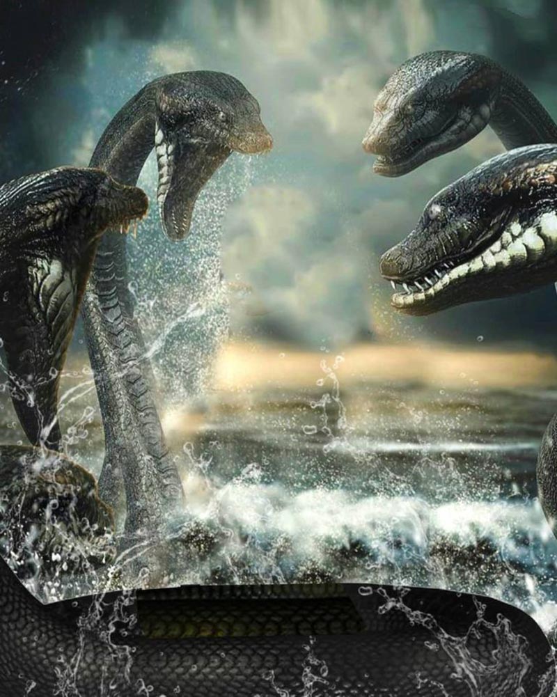 Horro Snakes Blur PicsArt Background Free Stock Image