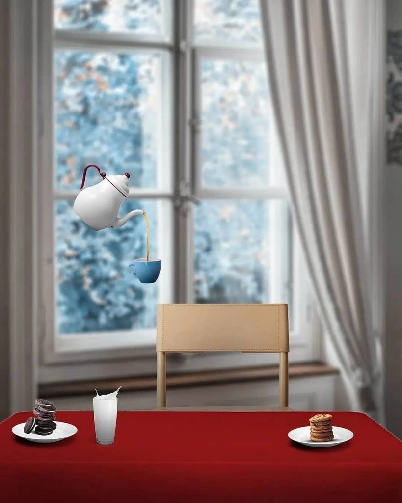 Magical Tea Table Picsart Background Free Stock Image