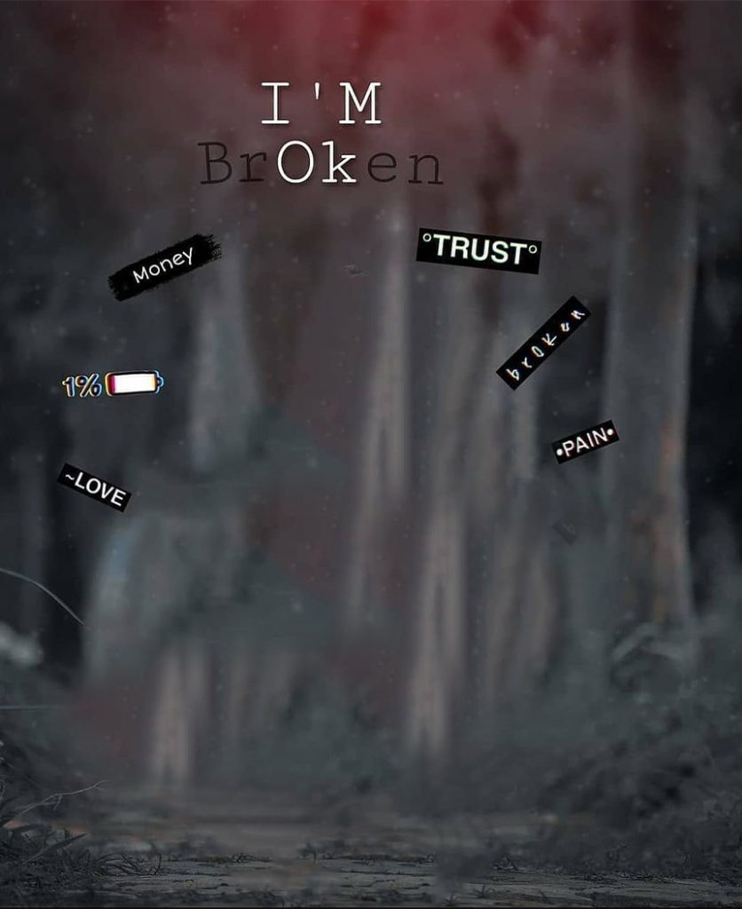 I' M Broken CB Background HD Free Stock Image