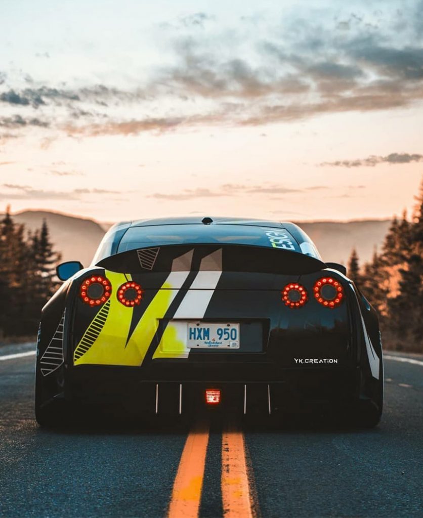 Sport Car Backside CB Background Free Stock Image