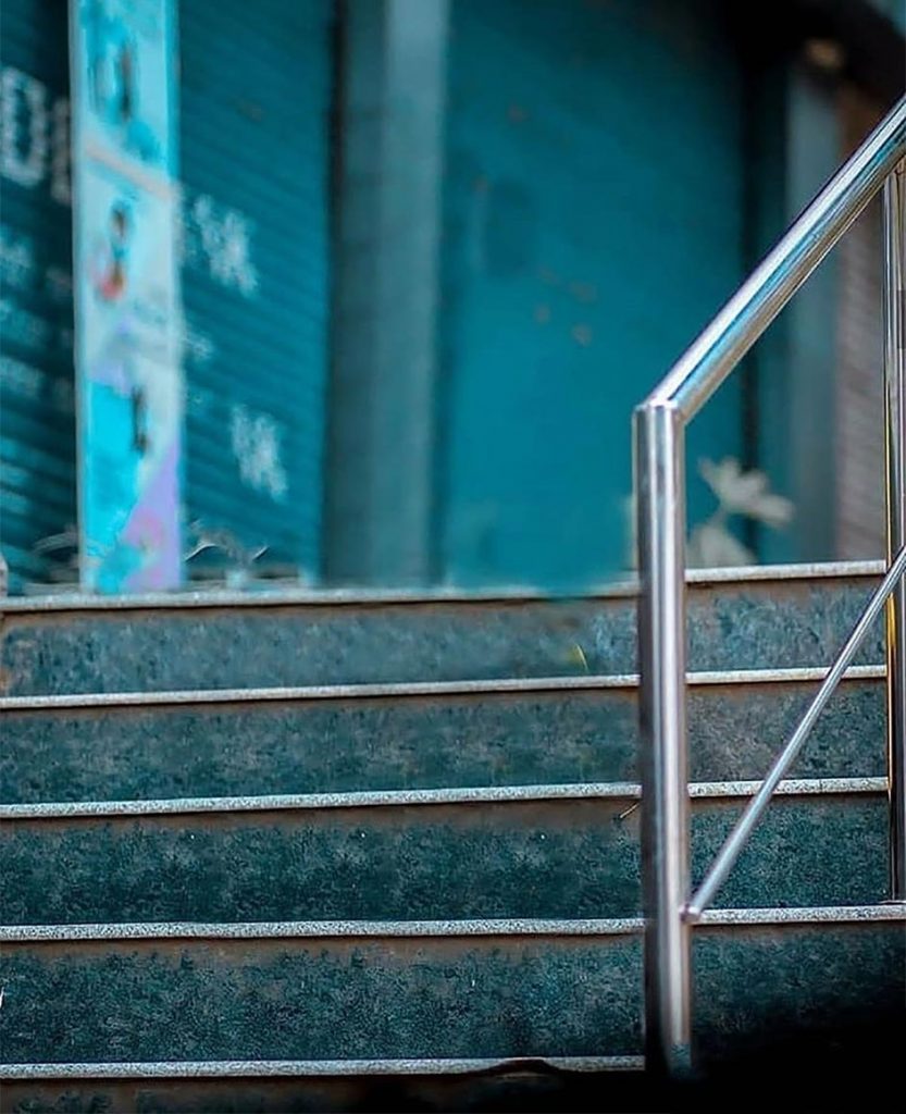 Stairs Blur CB Background Free Stock Image