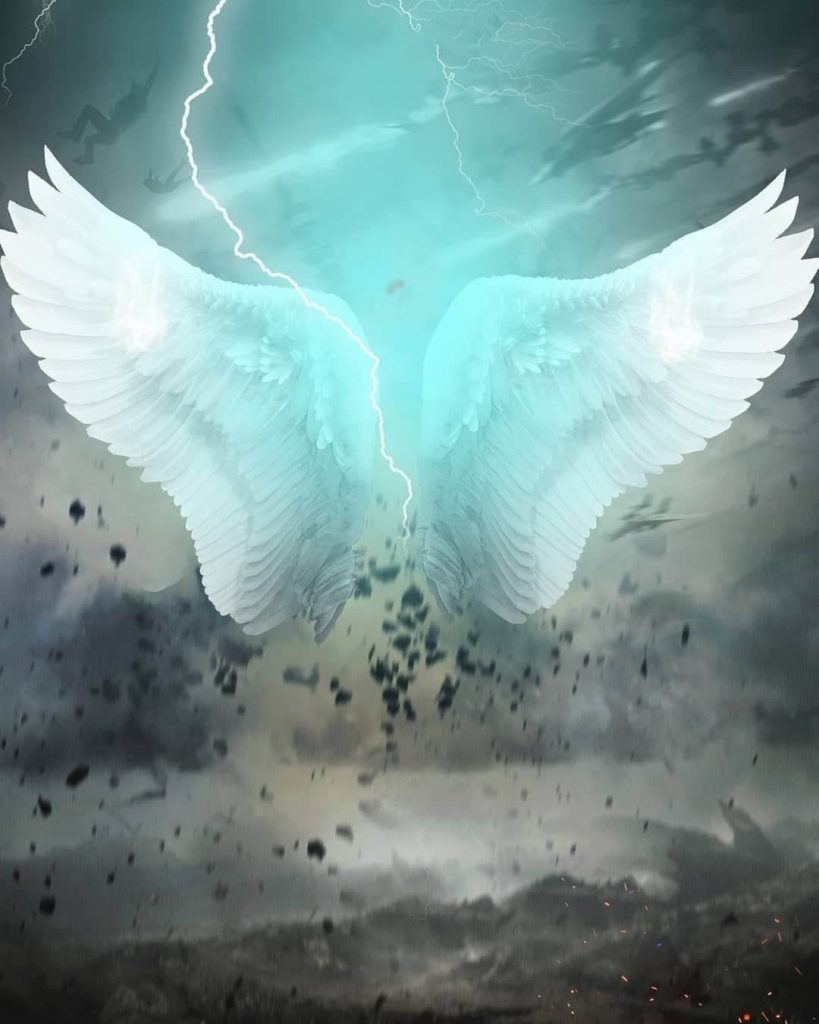 White Wings Blur PicsArt Background Free Stock Image