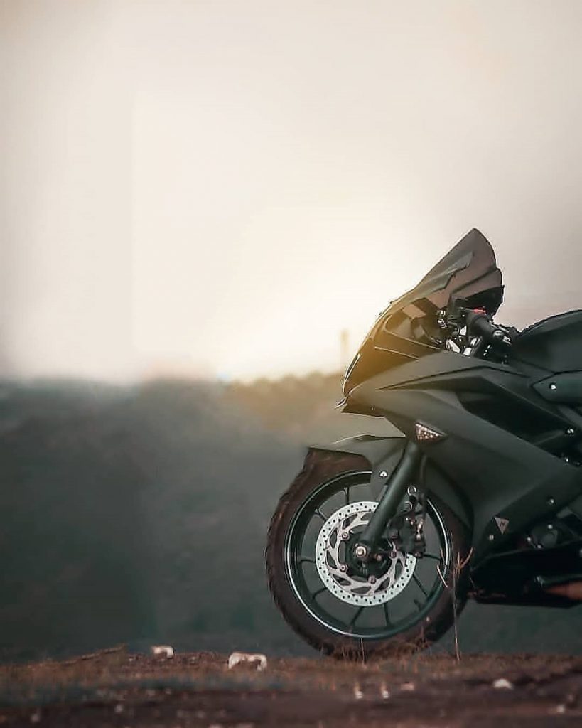 Black Bike PicsArt Background Free Stock Image