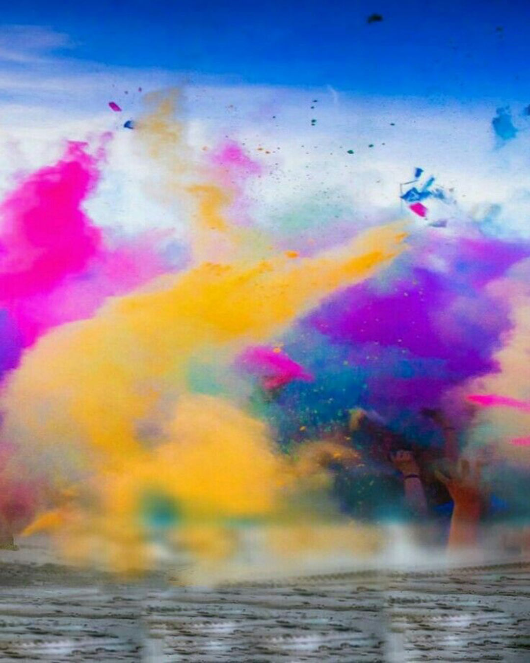 Happy Holi PicsArt Background Free Stock Image
