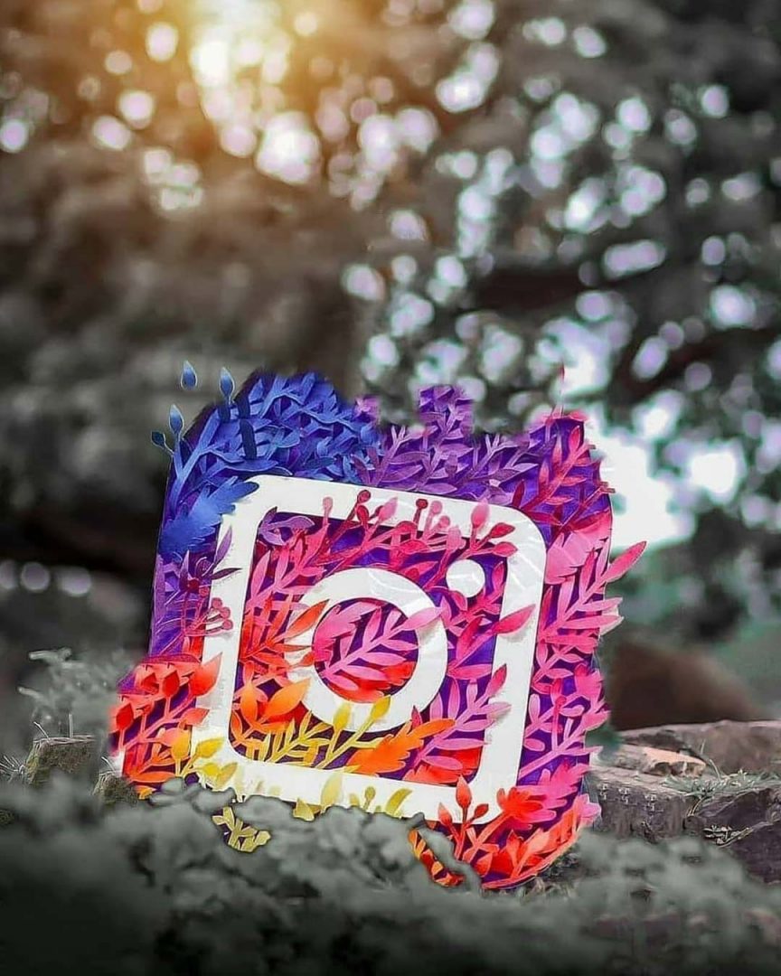 Color Insta Logo Snapseed Background Free Stock Image