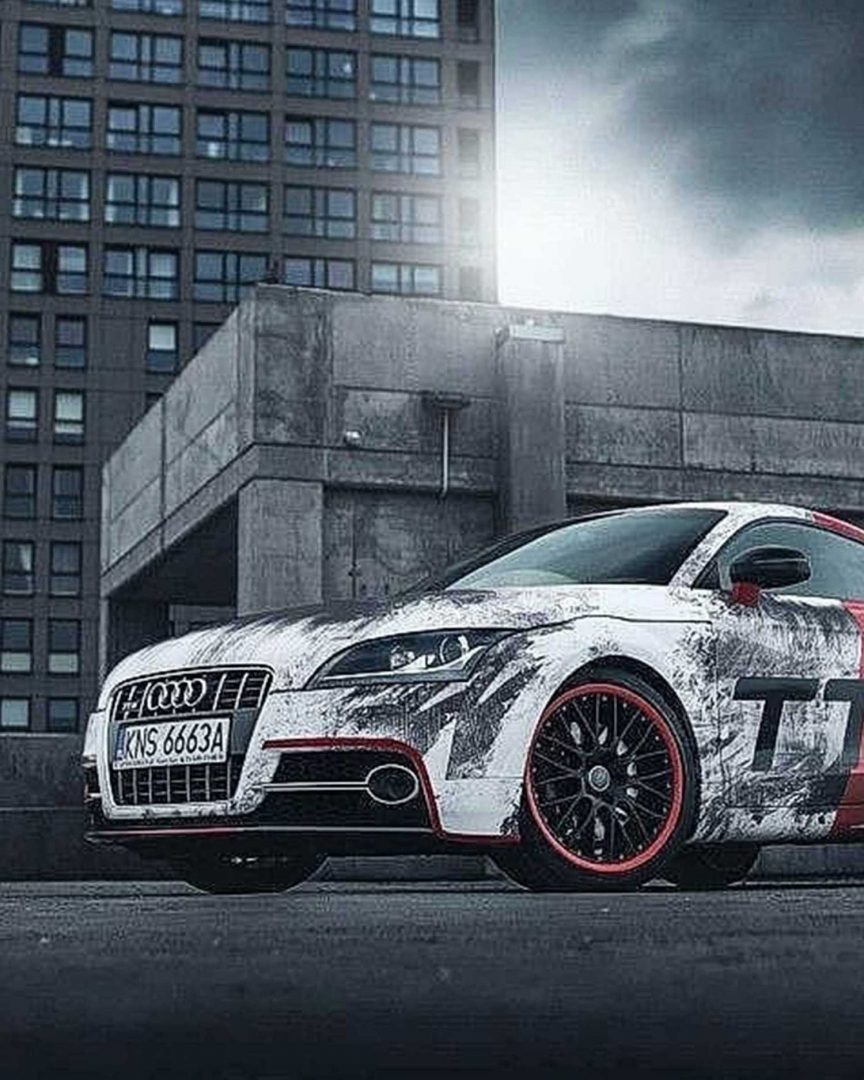 Audi Vintage Car Snapseed Background Full HD Image