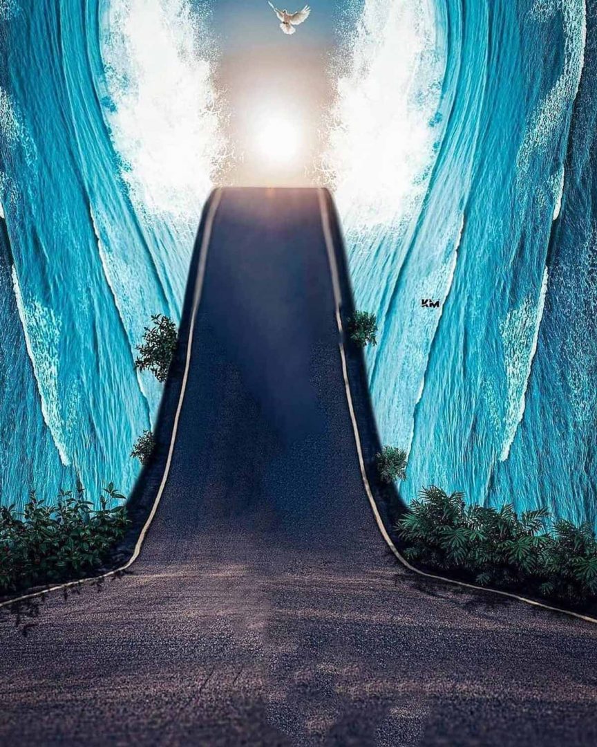 3D Wave Road Snapseed Background Full HD Photo