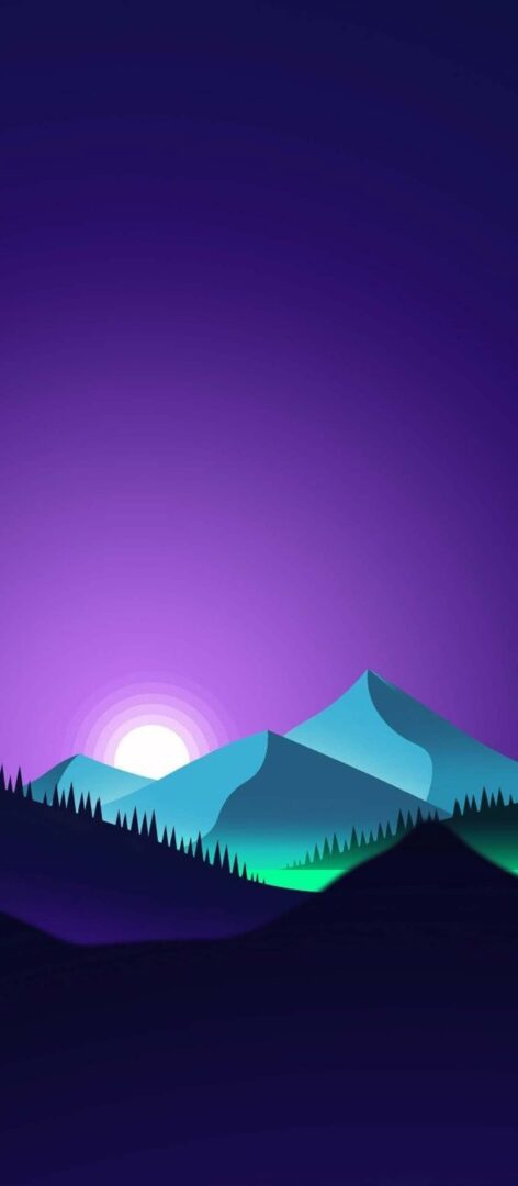 Shiny Mountain Art iPhone Wallpaper Full HD Image