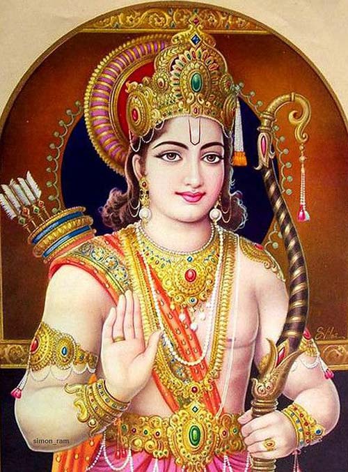 Bhagwan Shri Ram Giving Blessing Photo Full HD Image